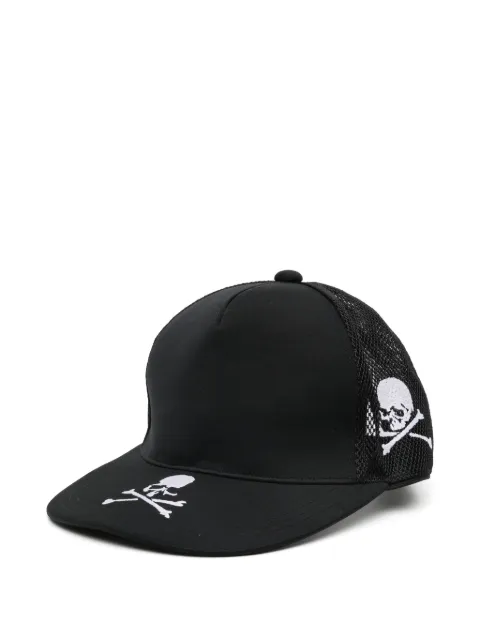 Mastermind Japan skull-embroidered mesh cap Black MJ26EE1CA006605