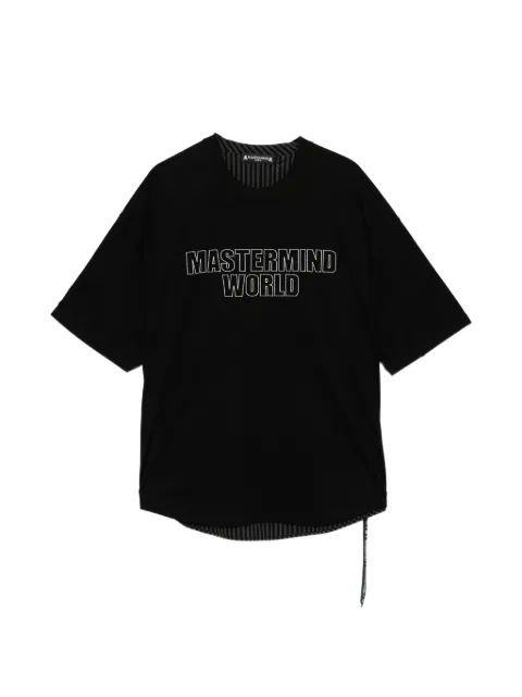Mastermind World striped T-shirt Black MW26SE1TS055902BLK
