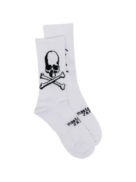Mastermind Japan logo-print socks White MJ26EE1S0006WHT