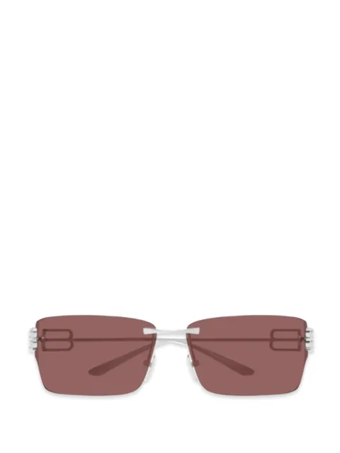 Balenciaga Eyewear rimless logo-detail sunglasses Brown BB0485SA