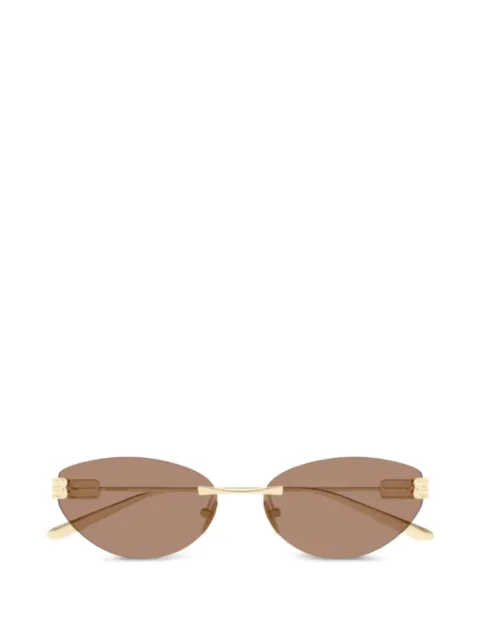 Balenciaga Eyewear logo-detail cat-eye sunglasses Gold BB0486S