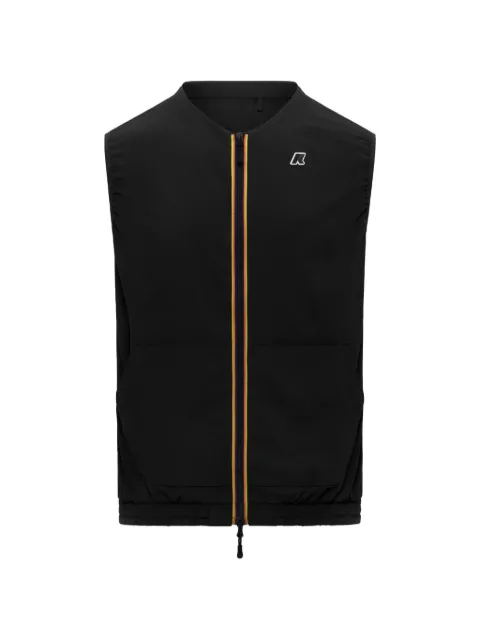 K-Way zip hooded coat Black K4146FW