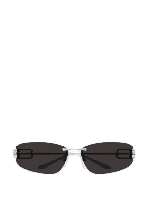 Balenciaga Eyewear logo rectangle sunglasses Silver BB0484S