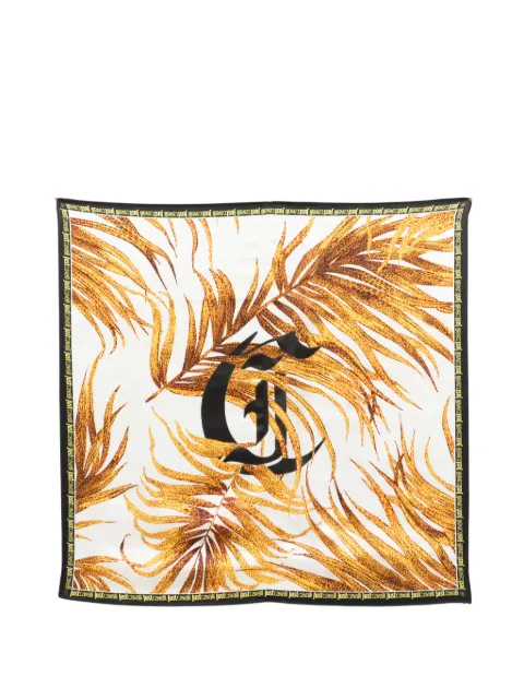 Just Cavalli logo print scarf White 80RA2H01ZG321
