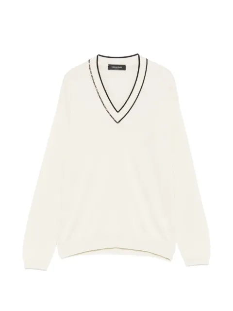 Fabiana Filippi V-neck sweater White MAD276F060M181
