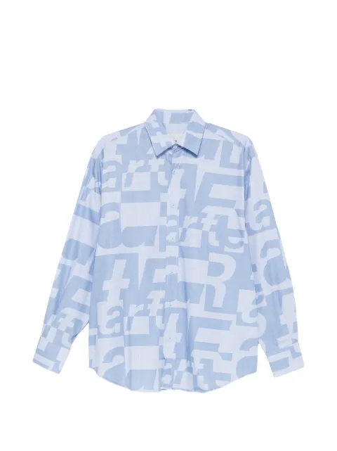 Arte Antwerp Allover shirt Blue SS26052S