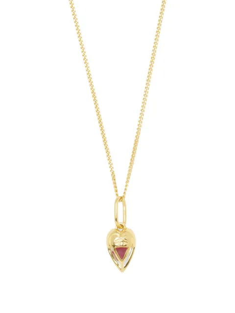 Capsule Eleven heart-pendant ruby necklace Gold THELOVERSMINIHEARTNECKLACEGOLDRAWRUBY