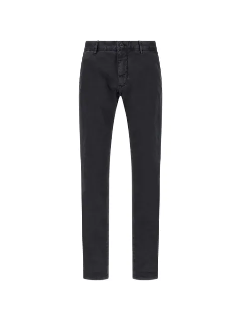 Incotex slim-cut chino trousers Black 18S1009664C