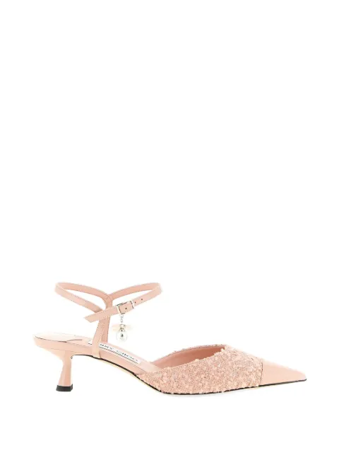 Jimmy Choo pearl-pendant slingback pumps Pink ARENSB45FVTROSEROSE