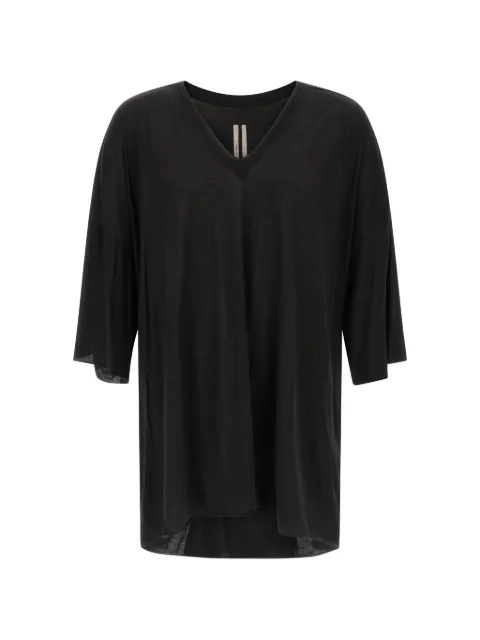 Rick Owens Tommy V-neck T-shirt Black RR01F2279BH