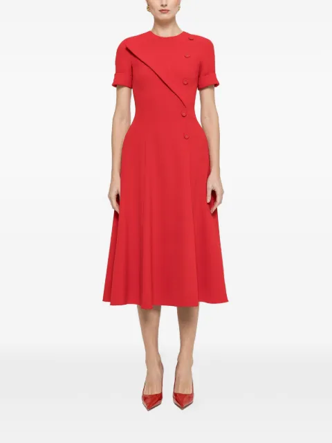 NISSA A-line midi dress Red RC16452