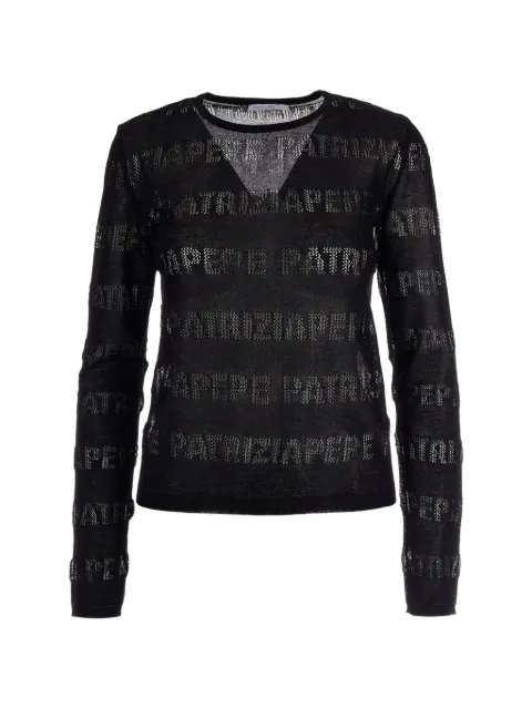 Patrizia Pepe black sweater Black 8K0354K303K103