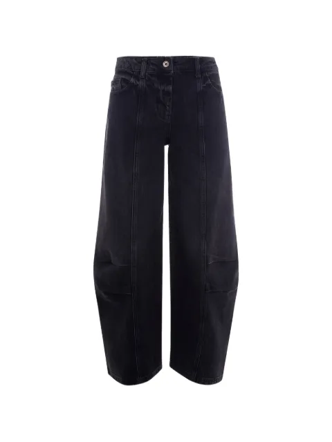 Patrizia Pepe logo-patch denim jeans Black 8P0773D1WZNK481