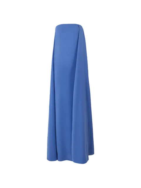 Carolina Herrera strapless draped gown Blue R2611N707SBC