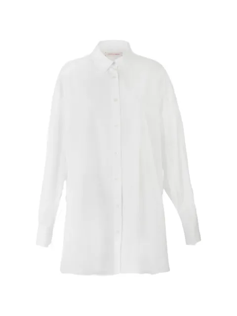 Carolina Herrera oversized tie-front shirt White R2611N227SCT