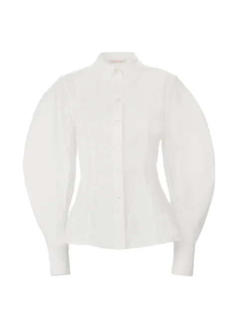 Carolina Herrera arc sleeve shirt White R2611N205SCT
