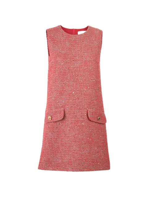 Carolina Herrera lurex tweed mini dress Red R2611N538LTW
