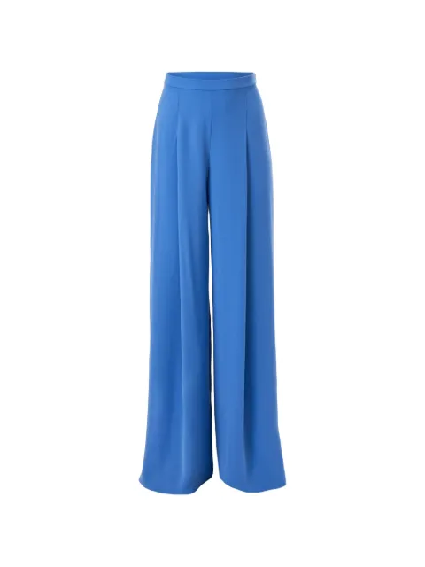 Carolina Herrera high-waist pleated wide-leg pants Blue R2611N421SBC