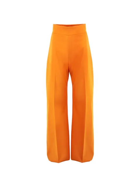 Carolina Herrera wide-leg Diane pants Orange R2611N411BWT