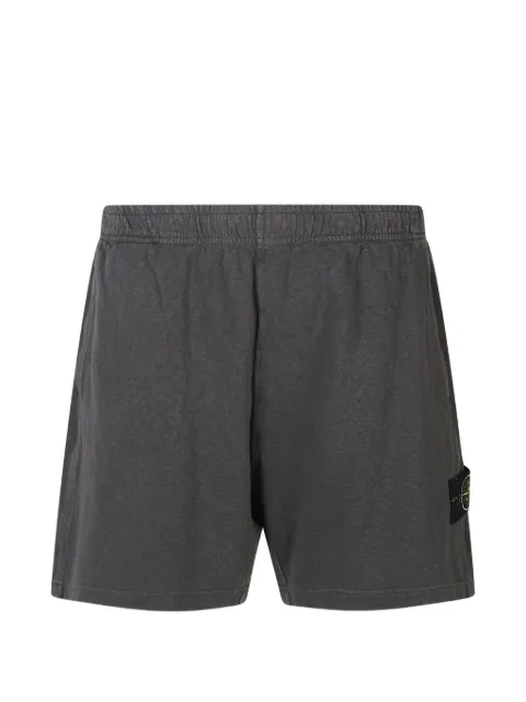 Stone Island 6200014 malfilé fleece 'old' effect shorts Grey L1S156200014S0060