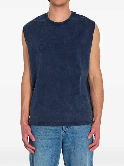 Off-White printed tank top Blue OMAC02FS26JER001