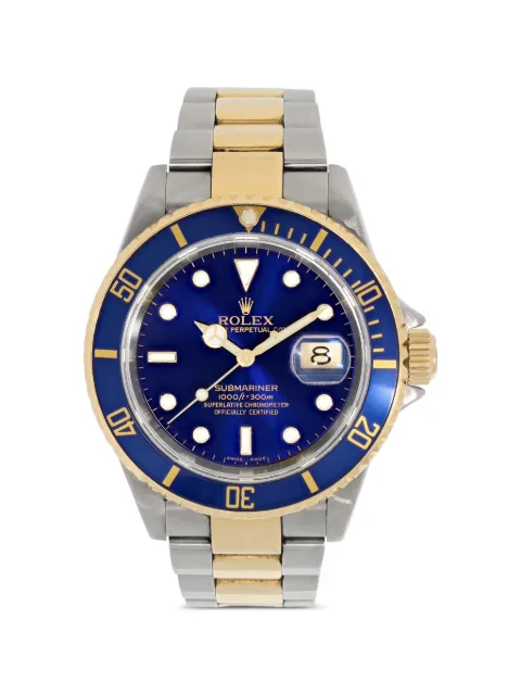 Rolex stainless steel blue 40mm submariner watch Blue 16613