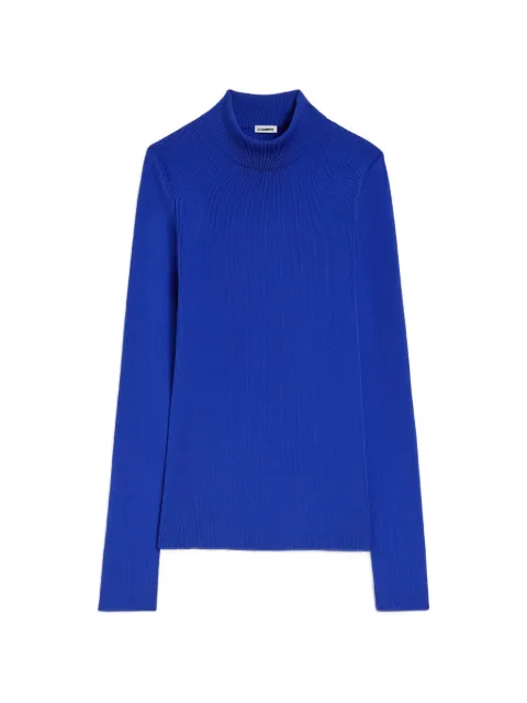 Jil Sander technical mock-neck sweater Blue J03GP0190J19164