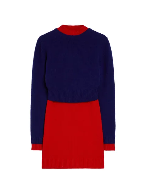 Jil Sander wool mini dress Blue J03CT0634J14836
