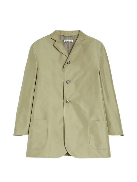 Jil Sander technical faille jacket Green J03BN0219J70221052