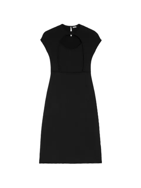 Jil Sander knit cut-out kimono dress Black J03CT0596J18367