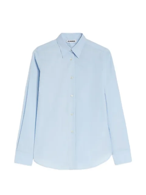 Jil Sander lightweight cotton poplin shirt Blue J03DL0222J45342