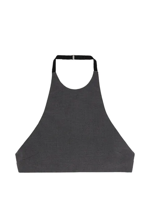 Jil Sander wool poplin halter top Grey J03ZZ0217J40341