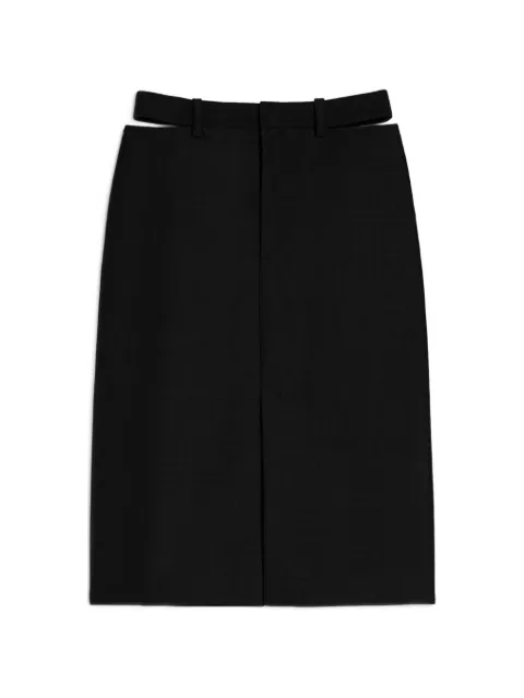 Jil Sander wool blend skirt Black J03MA0287J40330