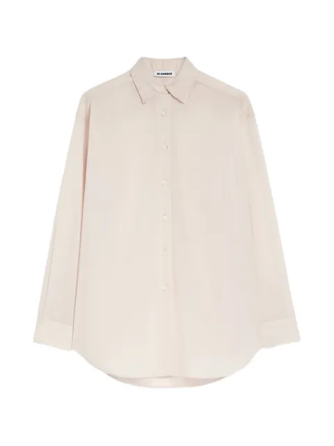 Jil Sander cotton muslin shirt with multi-layered collar Neutrals J03DL0230J45339