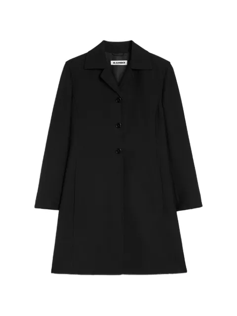 Jil Sander wool twill coat Black J03AA0212J40326