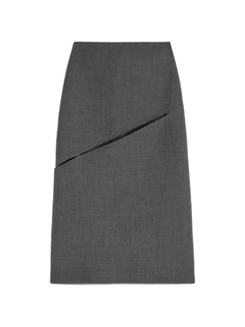 Jil Sander twill pencil skirt Grey J03MA0305J40327