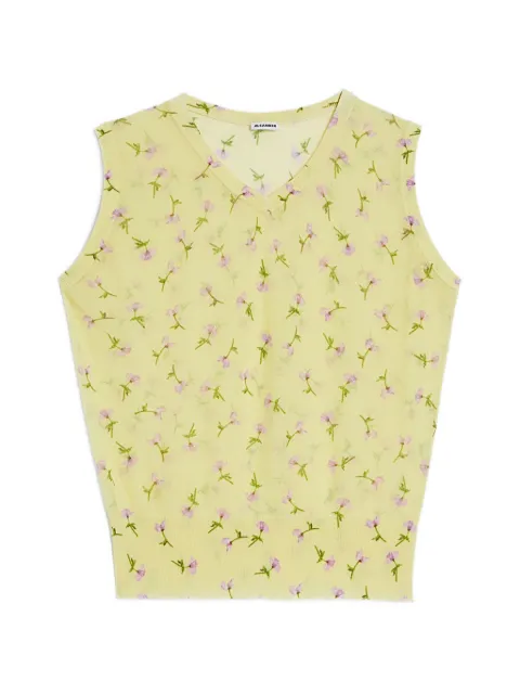 Jil Sander printed vest Yellow J03FB0122J15480