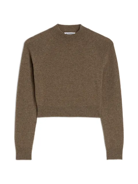Jil Sander wool blend cropped sweater Brown J03GP0194J14840