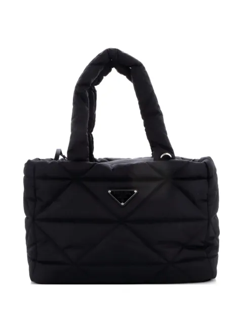 Prada Pre-Owned Padded Pet Carrier Quilted Re-Nylon tote bag Black 8HGU53NHW5AZKBUM
