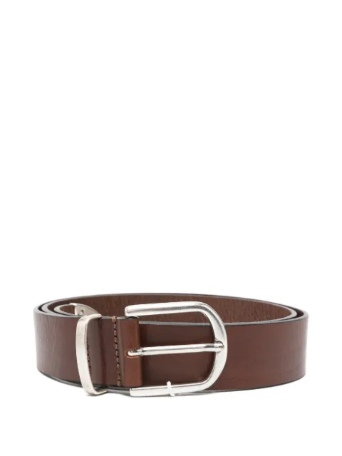 Les Deux Witten buckle-fastening leather belt Brown 1001836