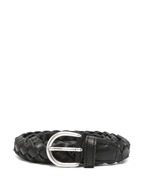 Les Deux Victor braided leather belt Black 1001840