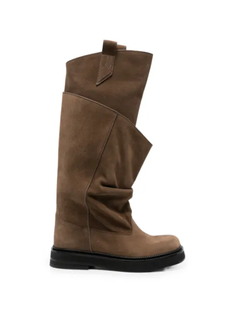 The Attico Robin Passeggiata leather boots Brown 260WSH00902LBT040AA