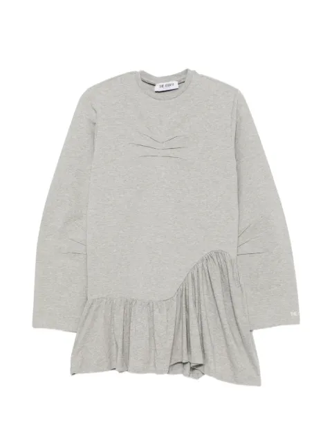 The Attico pleated long-sleeve mini dress Grey 261WCA00524MIX120AA