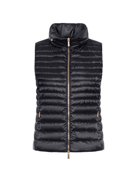 Moorer zip-up gilet Black MODGL100112TEPAP51