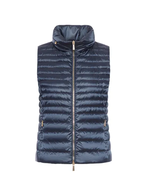 Moorer quilted-design gilet Blue MODGL100112TEPAP51