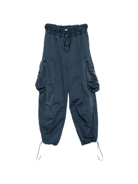 The Attico draped Parachute cargo pants Blue 261WCP00313CCC147OD