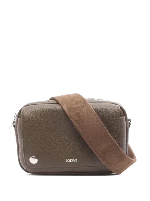 Loewe Pre-Owned 2010-2026 Small Grained Leather Pebble crossbody bag Brown RJ8GA4VTODYCGZ4S