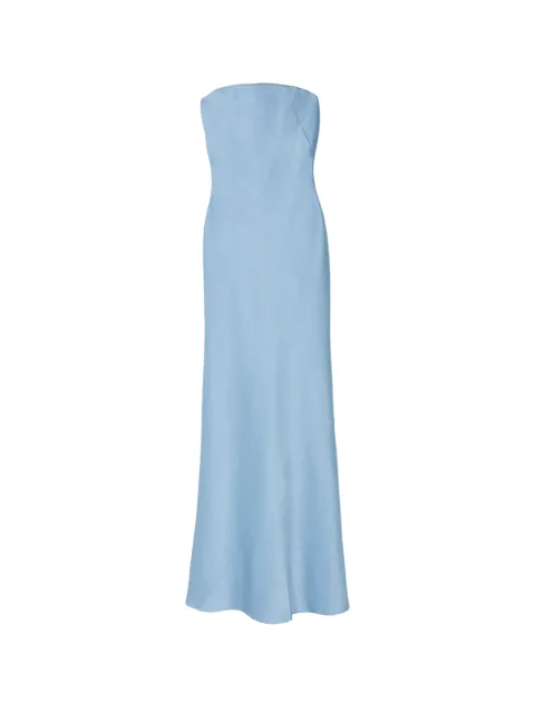 Alejandra Alonso Rojas open back bustier maxi dress Blue D780KWSA