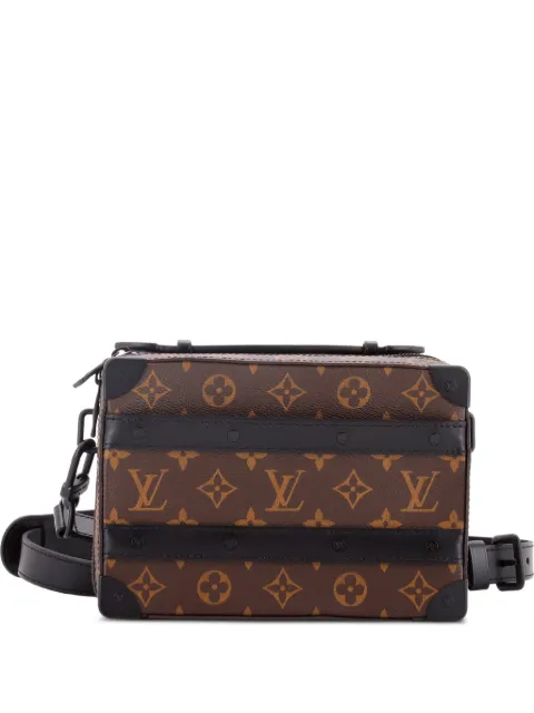 Louis Vuitton Pre-Owned Handle Soft Trunk Bag Macassar Monogram Canvas crossbody bag Black QLC5FSBD1SLMOS8K