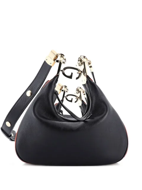 Gucci Pre-Owned Attache Shoulder Bag Leather Small crossbody bag Black VP23M105SYYEAM93